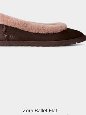 Zora ballet flat size 8 new in box brown dusted cocoa suede